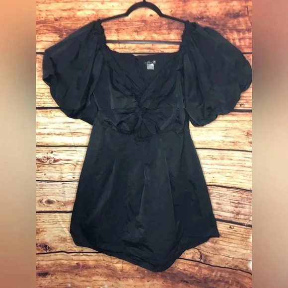 Puff Sleeve Taffeta Dress size XL - Picture 13 of 13